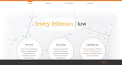 Desktop Screenshot of lesleyfeldmanlaw.com